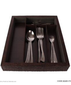 نظم دهنده قاشق و چنگال بدون درب قهوه ای