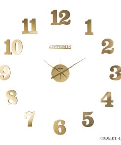 ساعت پازلی فانتزی اعداد انگلیسی طلایی مدل 12122