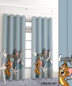 پرده اتاق خواب کودک تام و جری مدل 4057