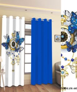 پرده پانچی اتاق خواب ساعت مدل 4058