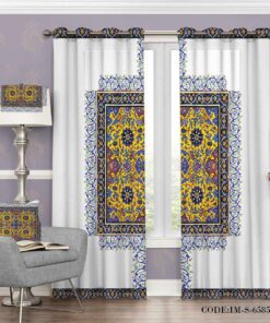 پرده پانچی پذیرایی سنتی کاشی مدل 6585