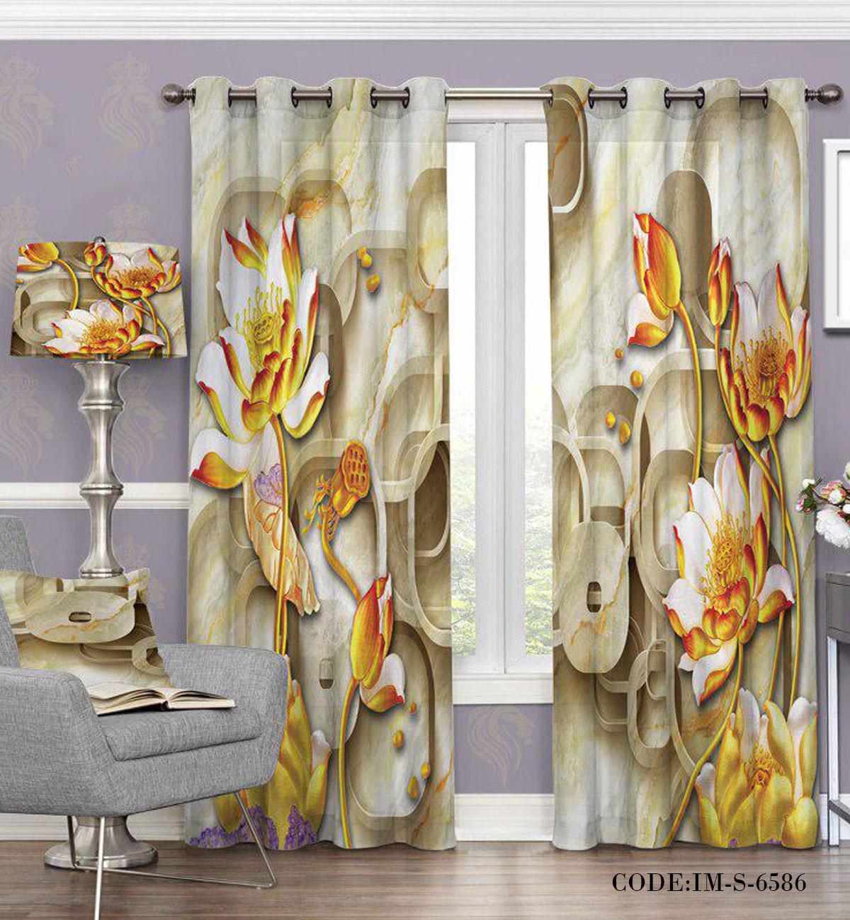 پرده پانچی سبک کوبیسم مدل 6586