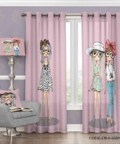 پرده پانچی girls مدل 6589