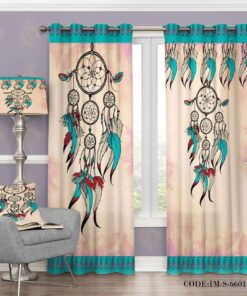 پرده پانچی فانتزی پر مدل 6601