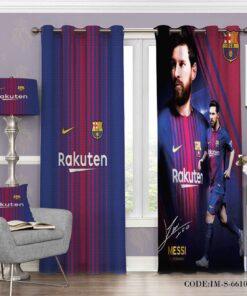 پرده اتاق نوجوان طرح لیونل مسی مدل 6610
