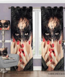 پرده پانچی نقاب مدل 6616