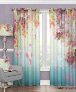 پرده دو تکه طرح بهار زندگی مدل 6619