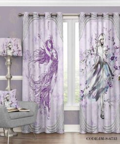 پرده پانچی رقص در باد مدل 6733