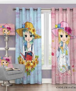 پرده دخترانه طرح girls مدل 6736