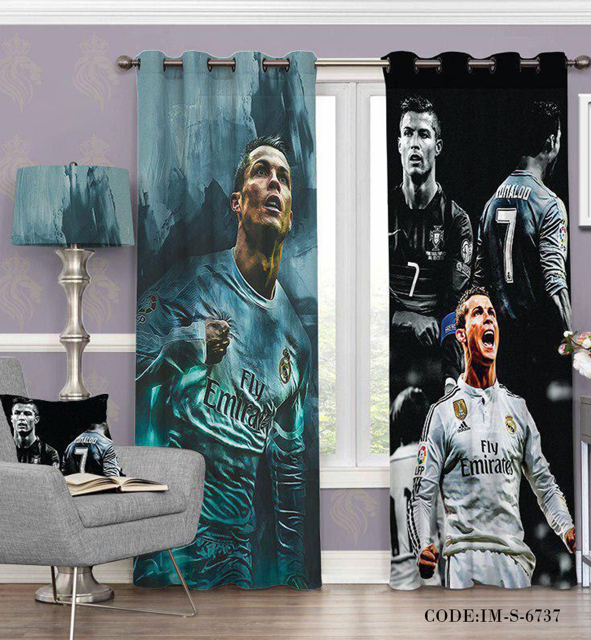 پرده پسرانه کریستیانو رونالدو مدل 6737