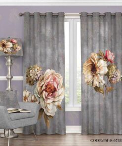 پرده کلاسیک رز مدل 6738