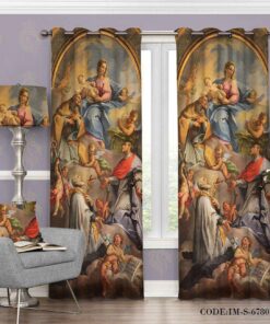 پرده کلاسیک باستانی مدل 6780