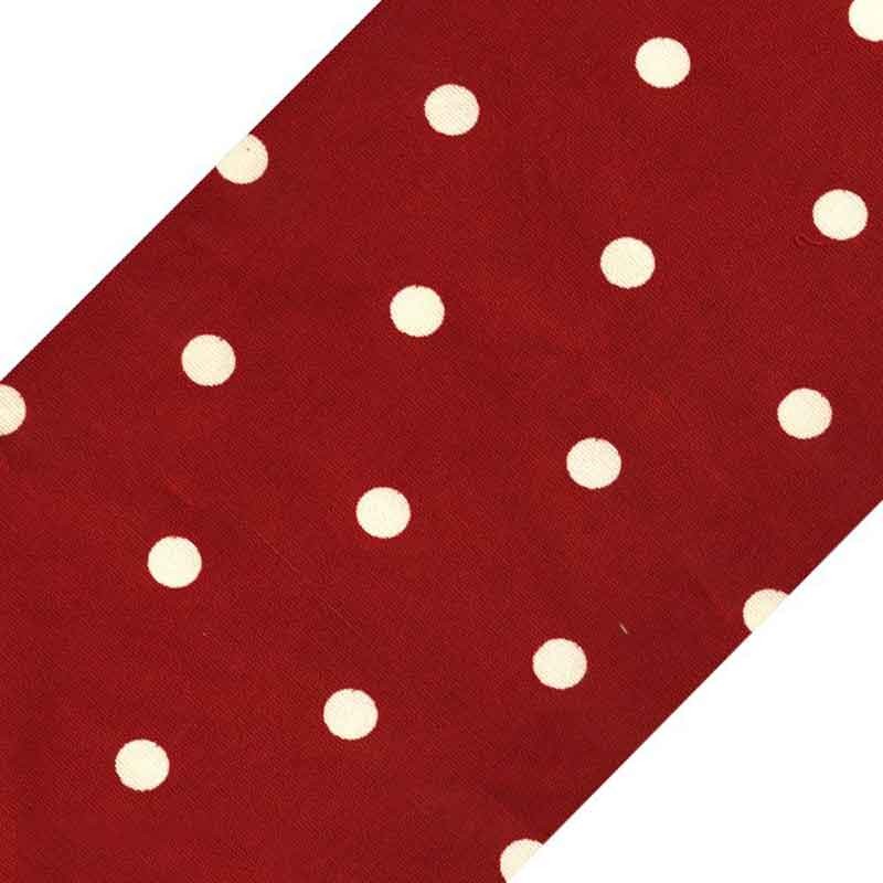 زیر بشقابی پارچه ای طرح خالدار قرمز