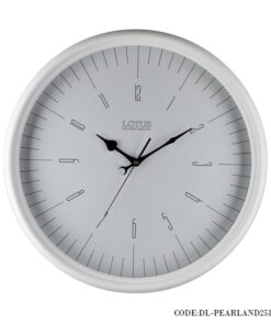 ساعت دیواری سفید مدل PEARLAND
