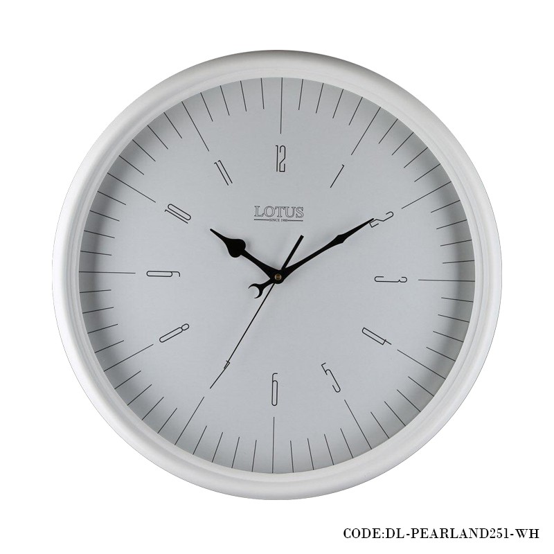 ساعت دیواری سفید مدل PEARLAND