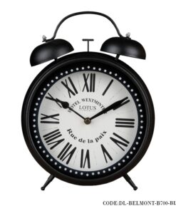 ساعت رومیزی شماطه دار لوکس مدل BELMONT مشکی