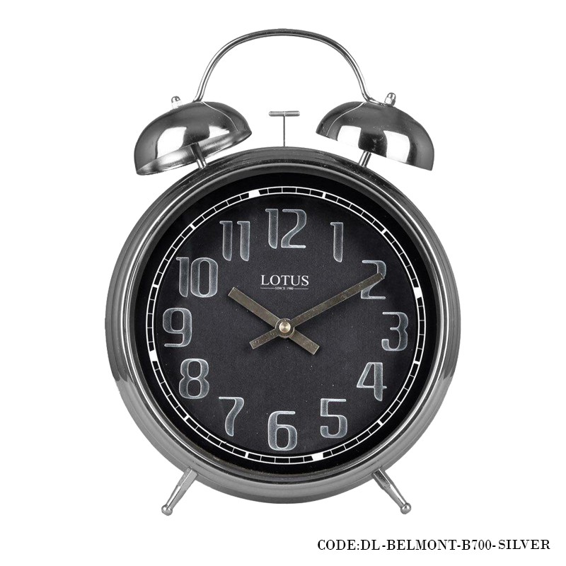 ساعت رومیزی عدد انگلیسی مدل BELMONT سیلور