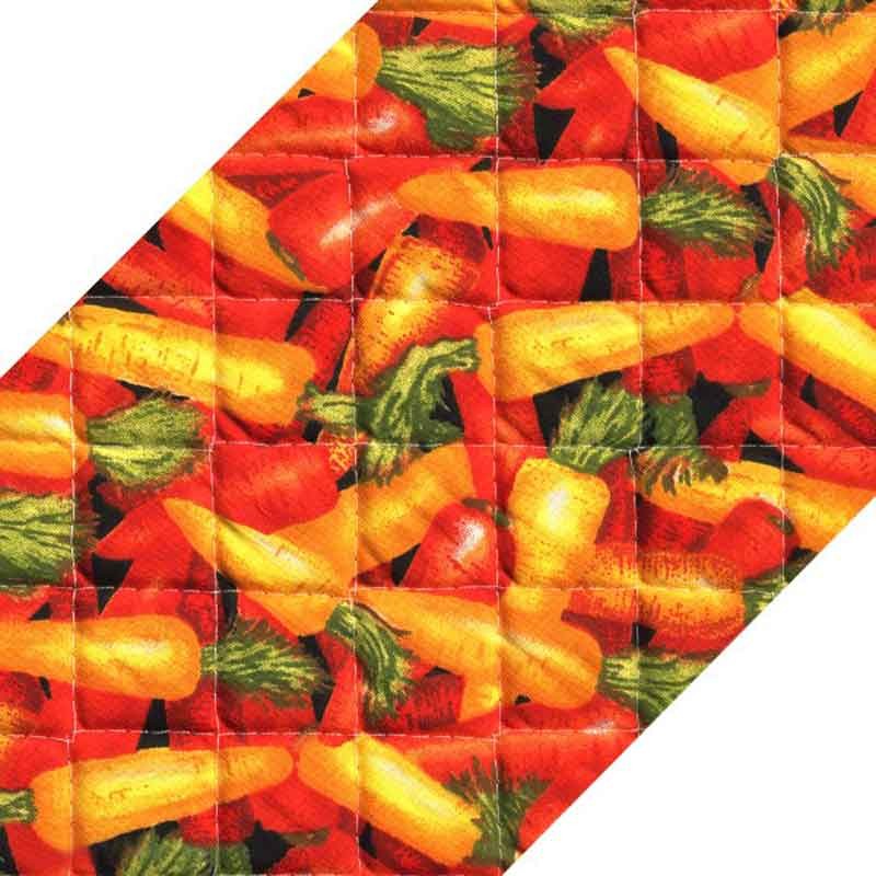 زیر بشقابی پارچه ای دو تکه طرح هویج