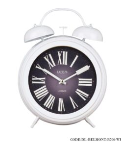 ساعت شماطه دار رومیزی مدل BELMONT سفید