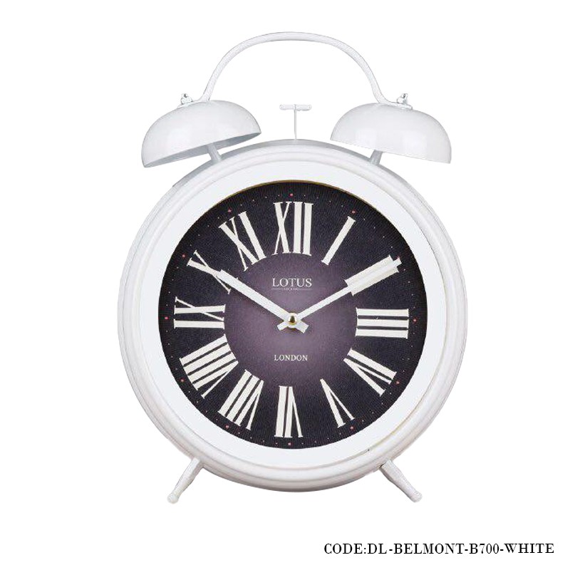 ساعت شماطه دار رومیزی مدل BELMONT سفید