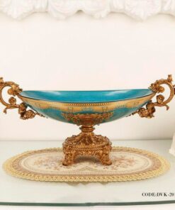 ظرف دکوری داخل بوفه آبی کوچک سری 090