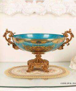 ظرف سلطنتی پایه دار آبی سری 080