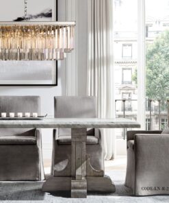 لوسترسقفی مستطیلی بدنه طلایی کد 222