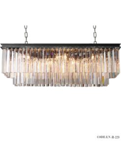 لوسترسقفی 2 لاین بدنه مشکی کد 223