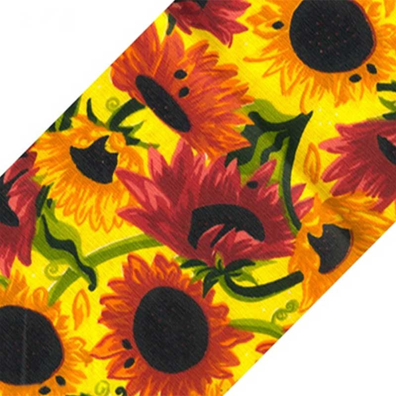 زیر بشقابی پارچه ای دو تکه طرح آفتابگردان