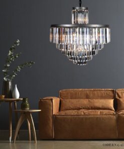 لوسترسقفی 5 طبقه بدنه مشکی کد 451