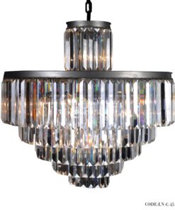 لوسترسقفی 5 طبقه بدنه مشکی کد 451