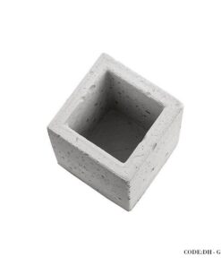 گلدان سیمانی مکعب متوسط