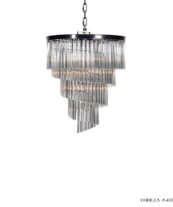 لوسترسقفی اسپیرال بدنه مشکی کد 418