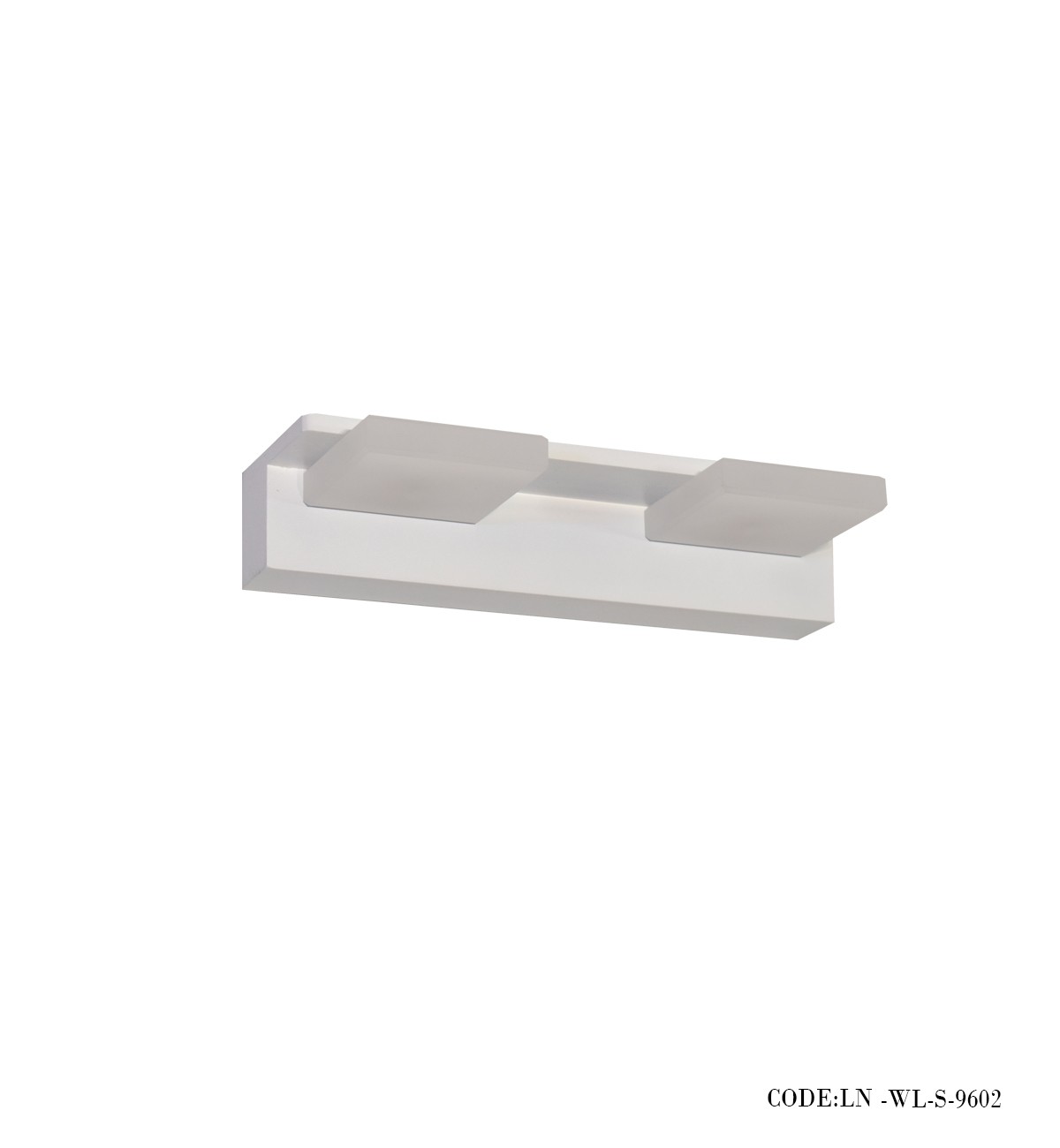 چراغ دیواری دو شعله مربع سری S