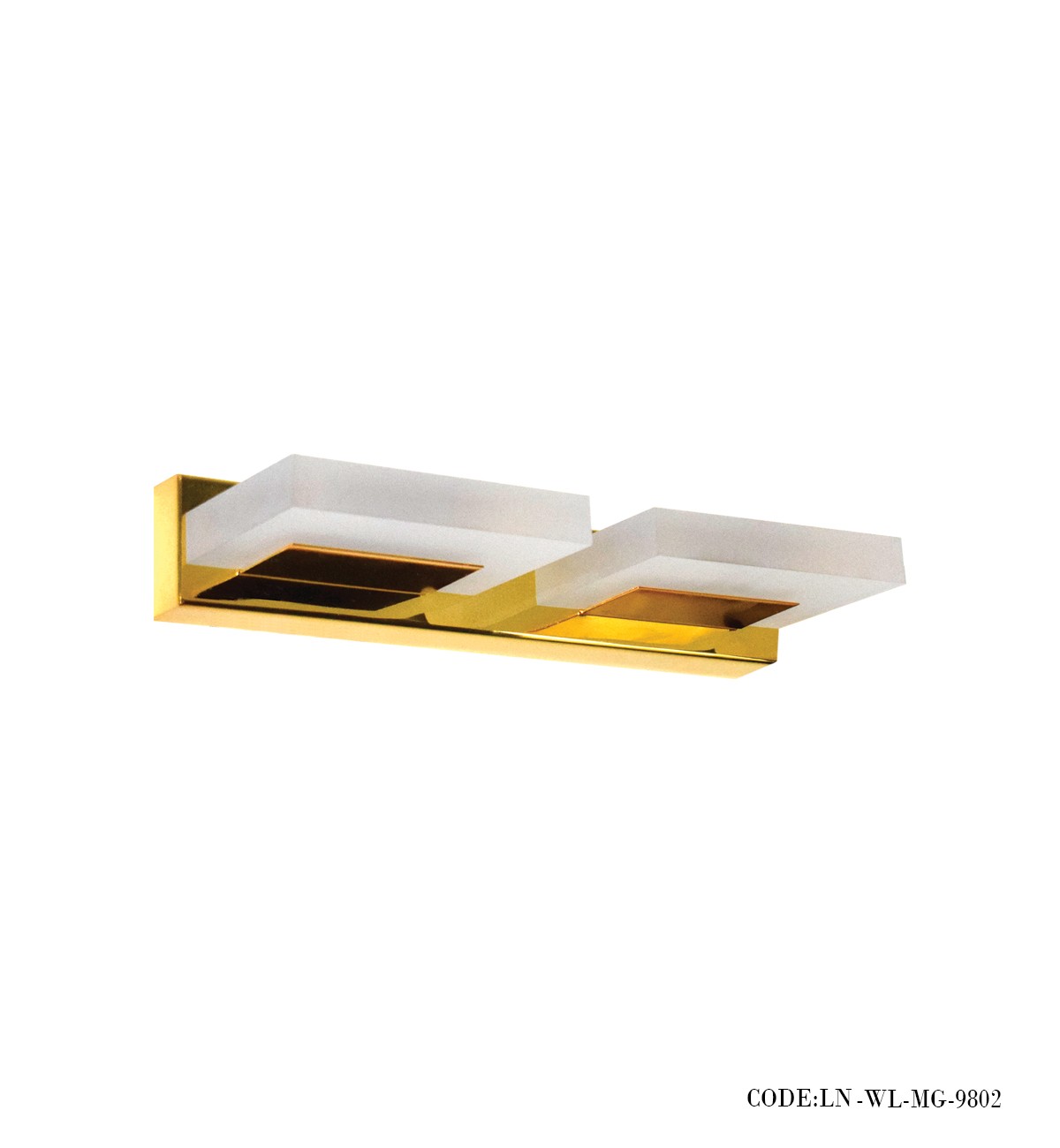 چراغ دیواری دو شعله مستطیلی سری MG