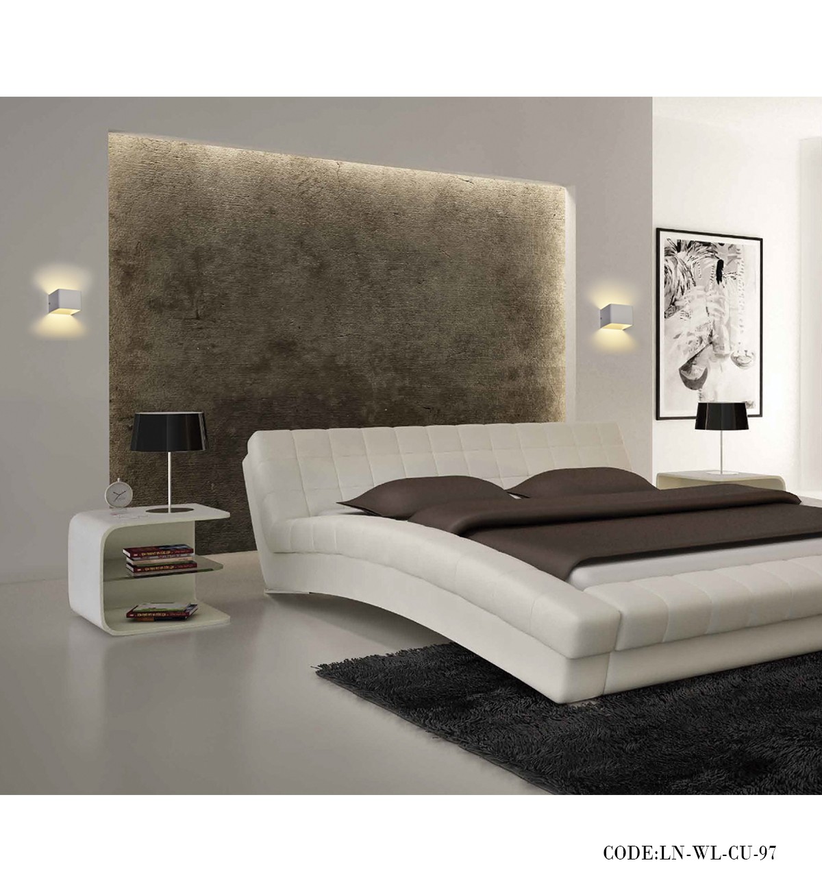 چراغ دیواری مکعب 5 وات سری CU