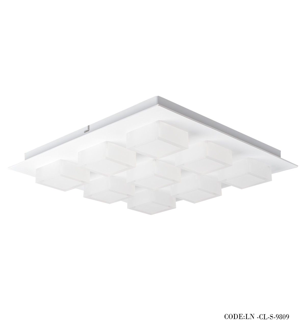 چراغ سقفی 9 شعله مربع سری S