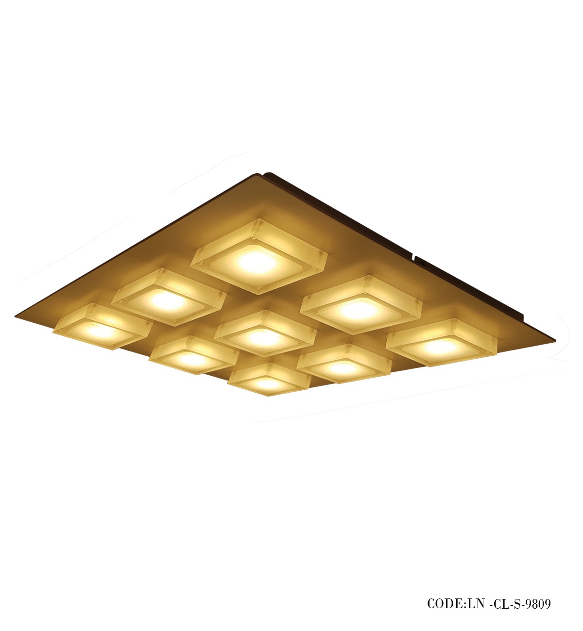 چراغ سقفی 9 شعله مربع سری S