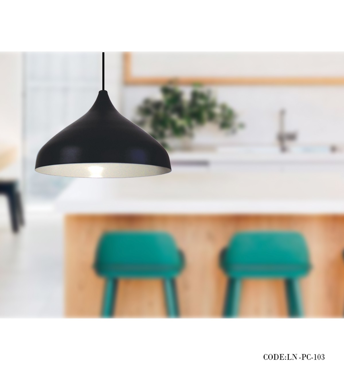 آویز مدرن تک شعله مدل 103