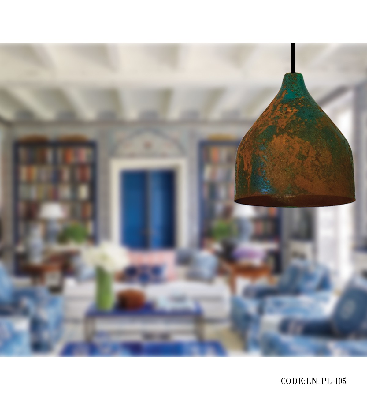 چراغ سقفی تک شعله مدرن مدل 105