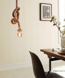 آویز بامبو کنفی تک شعله مدل 119