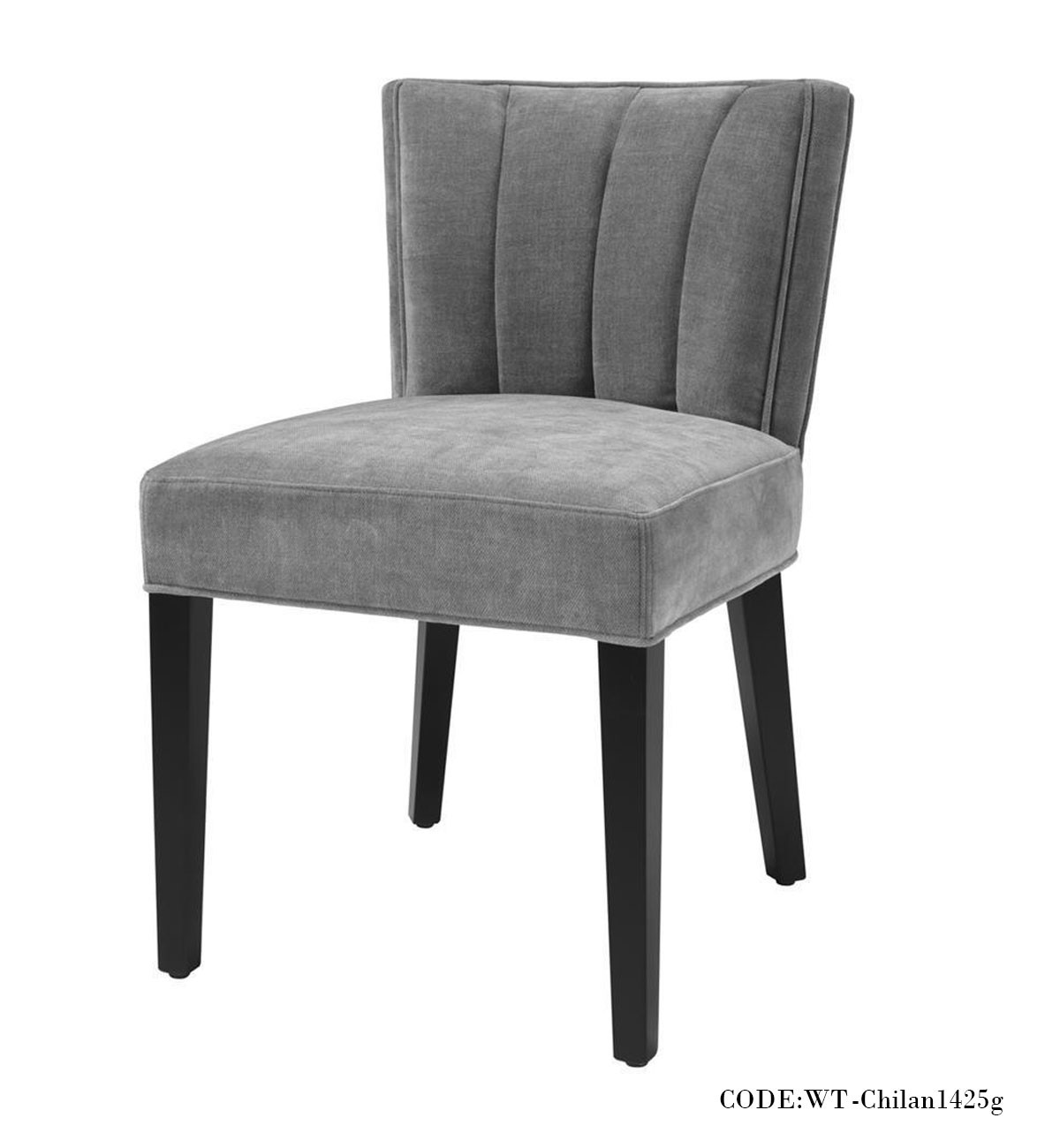 صندلی بدون دسته ناهار خوری مدل CHILAN خاکستری