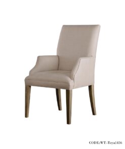 صندلی دسته دار ناهار خوری ساده مدل TOYA