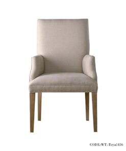 صندلی دسته دار ناهار خوری ساده مدل TOYA