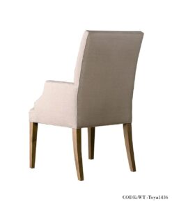 صندلی دسته دار ناهار خوری ساده مدل TOYA