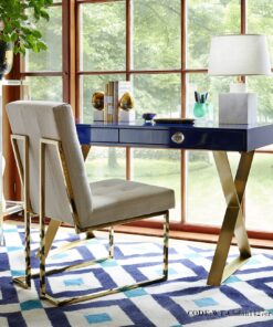 صندلی پایه فلزی ناهارخوری مدل CHILAN کرم