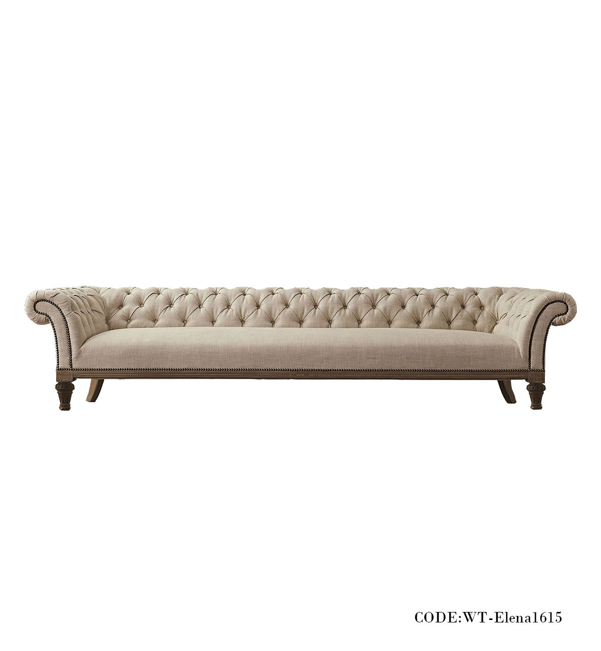 کاناپه سه نفره دسته دار مدل ELENA