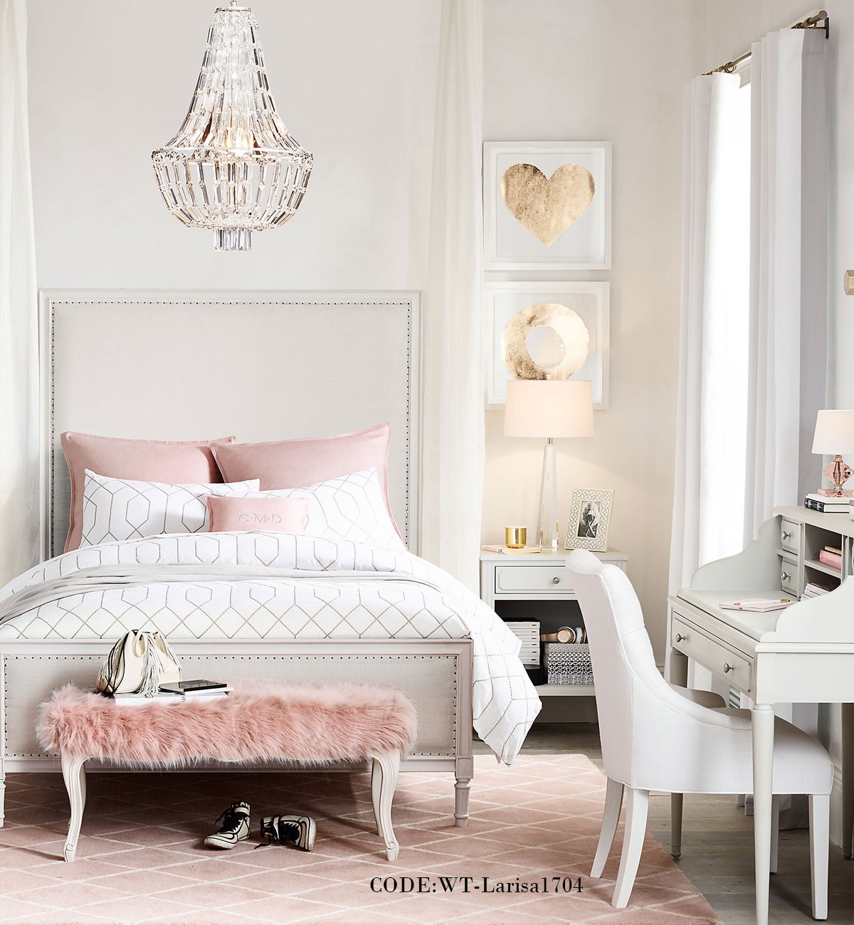 میز آرایش تک کشو مدل LARISA