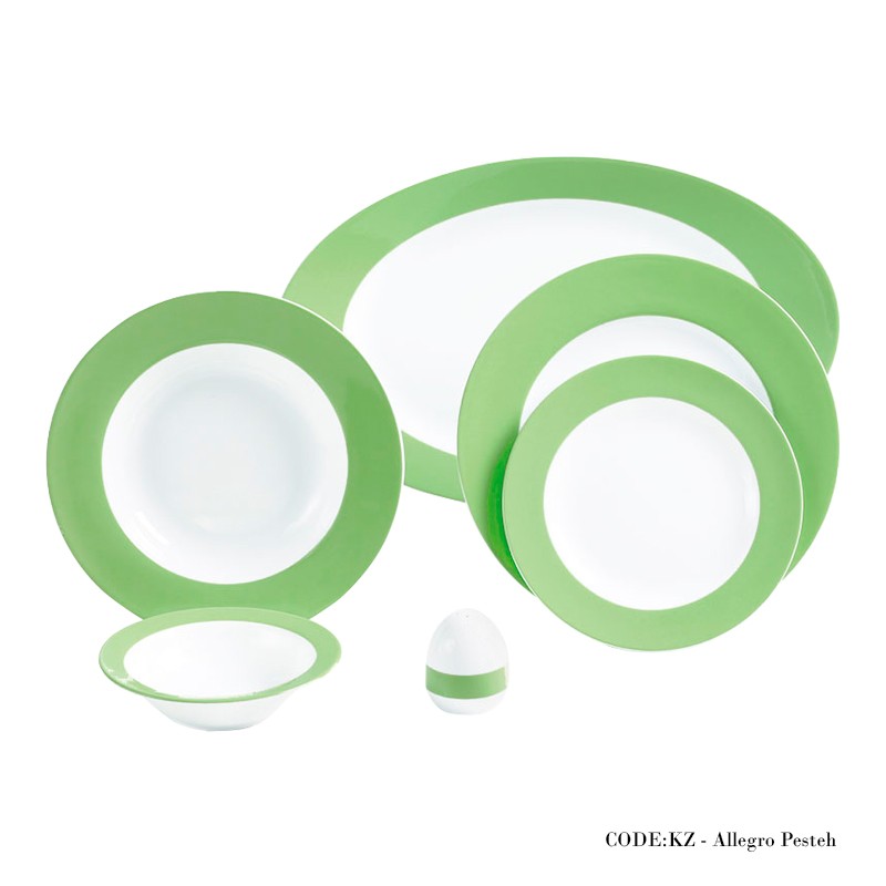 سرویس چینی 28 پارچه 6 نفره پسته سری آلگرو