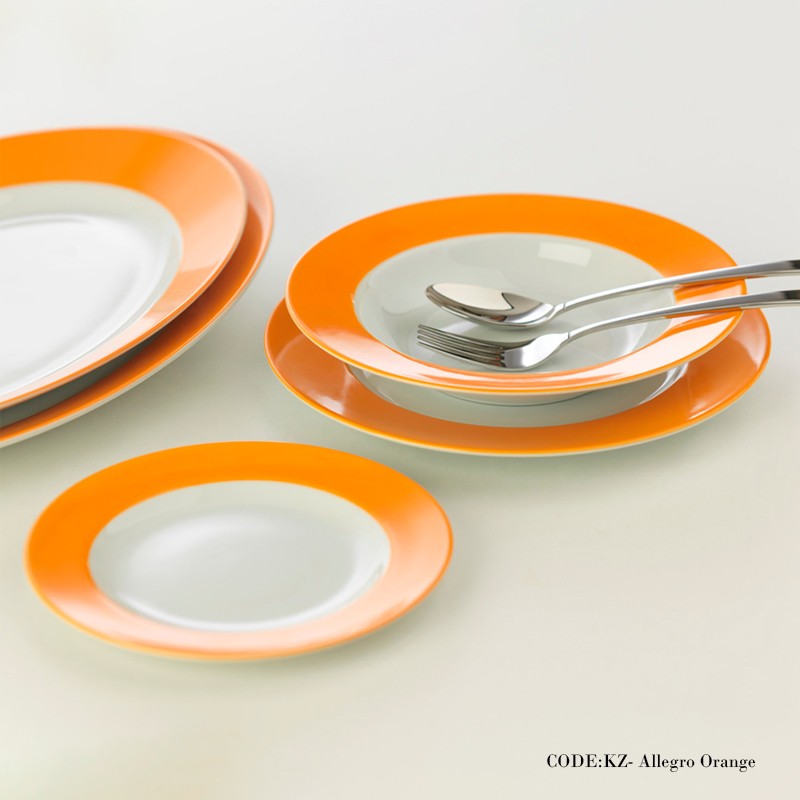 سرویس چینی 28 پارچه 6 نفره نارنج سری آلگرو